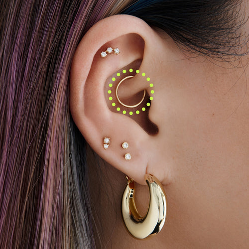 14K 8mm Clicker