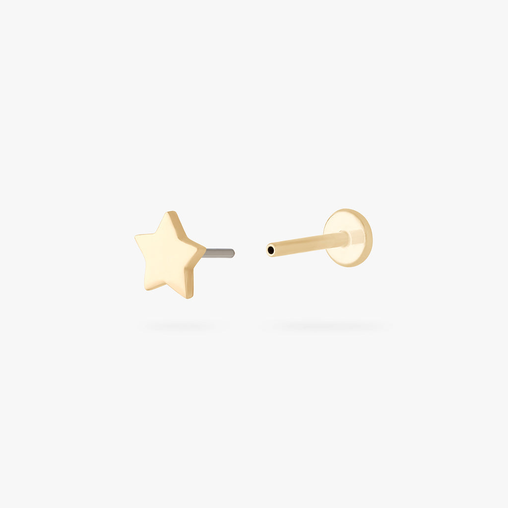 14K Star Flatback