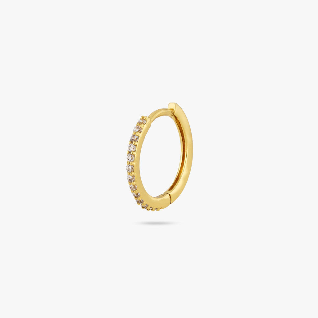 Small Pave Hoop