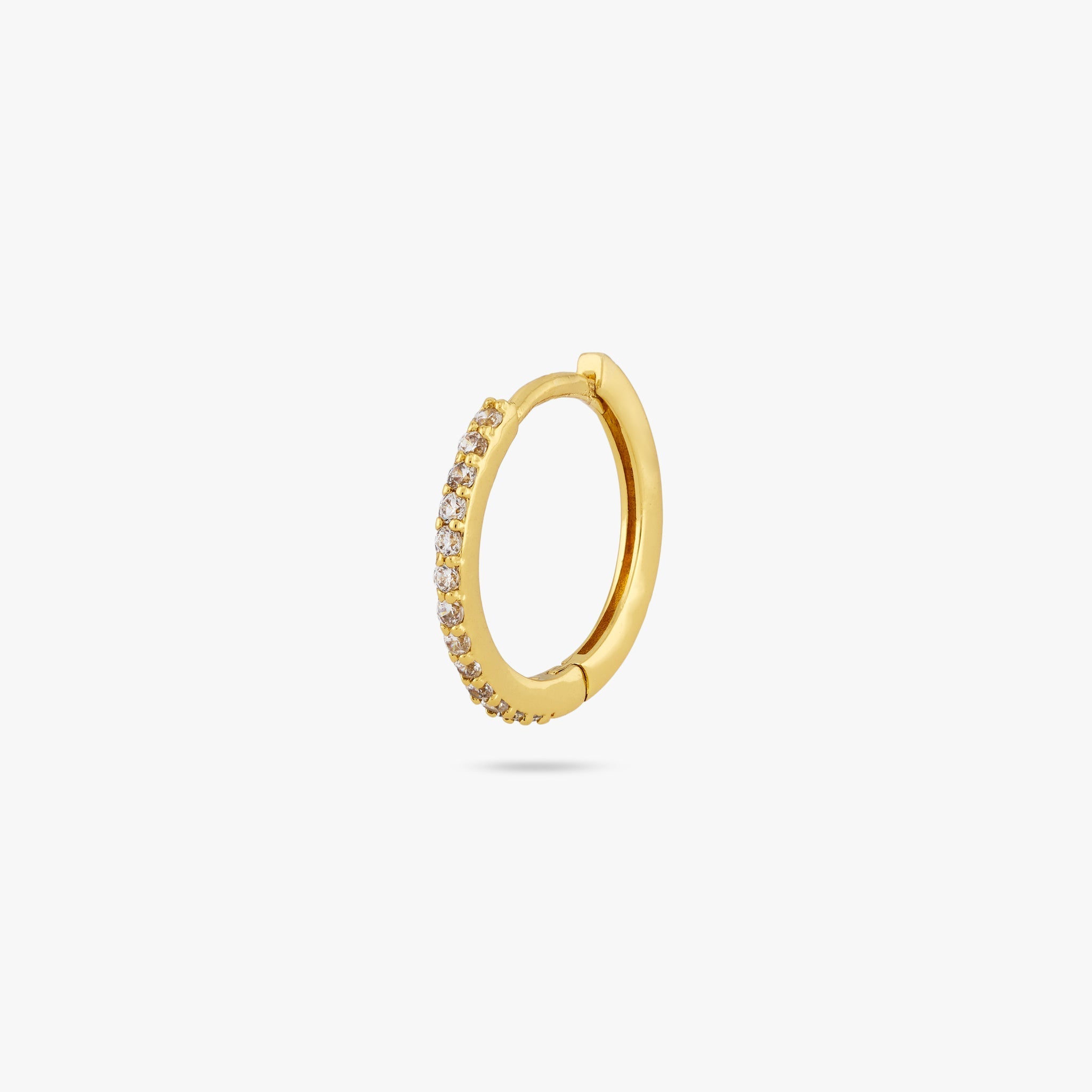 Small Pave Hoop