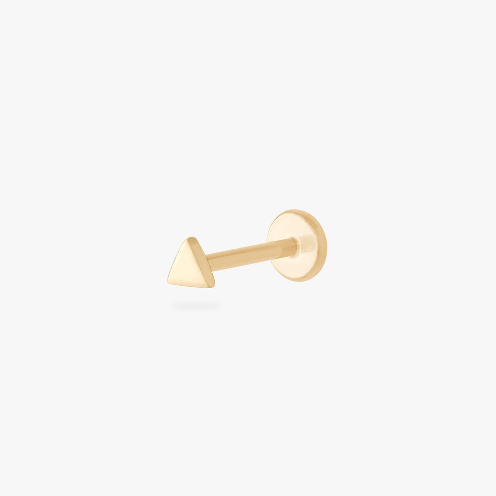 14K Triangle Flatback