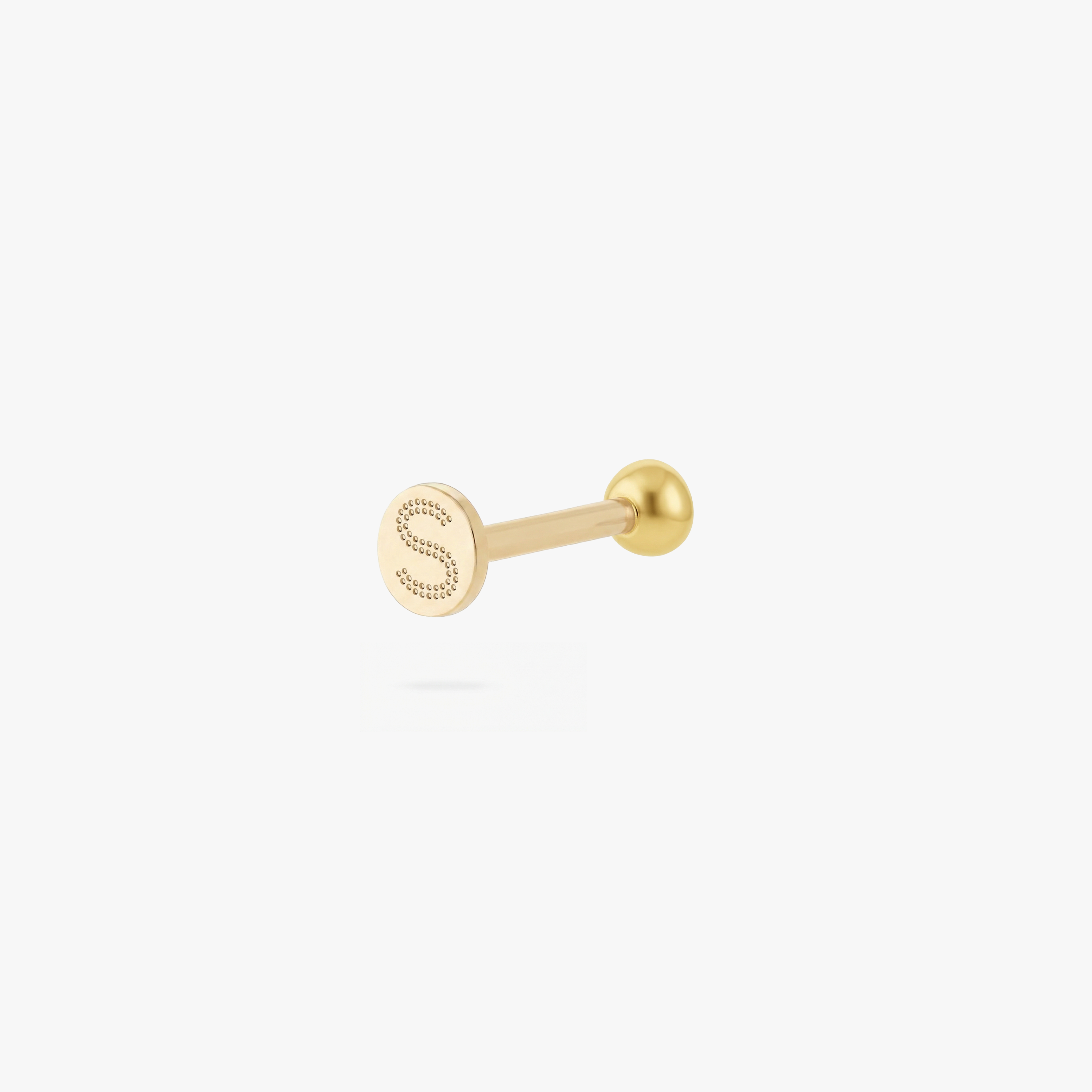 Golden Titanium Bezel CZ Flatback Stud