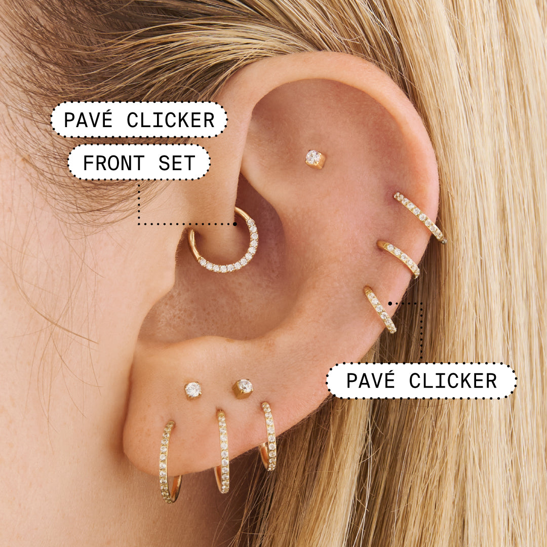 12mm Pave Clicker