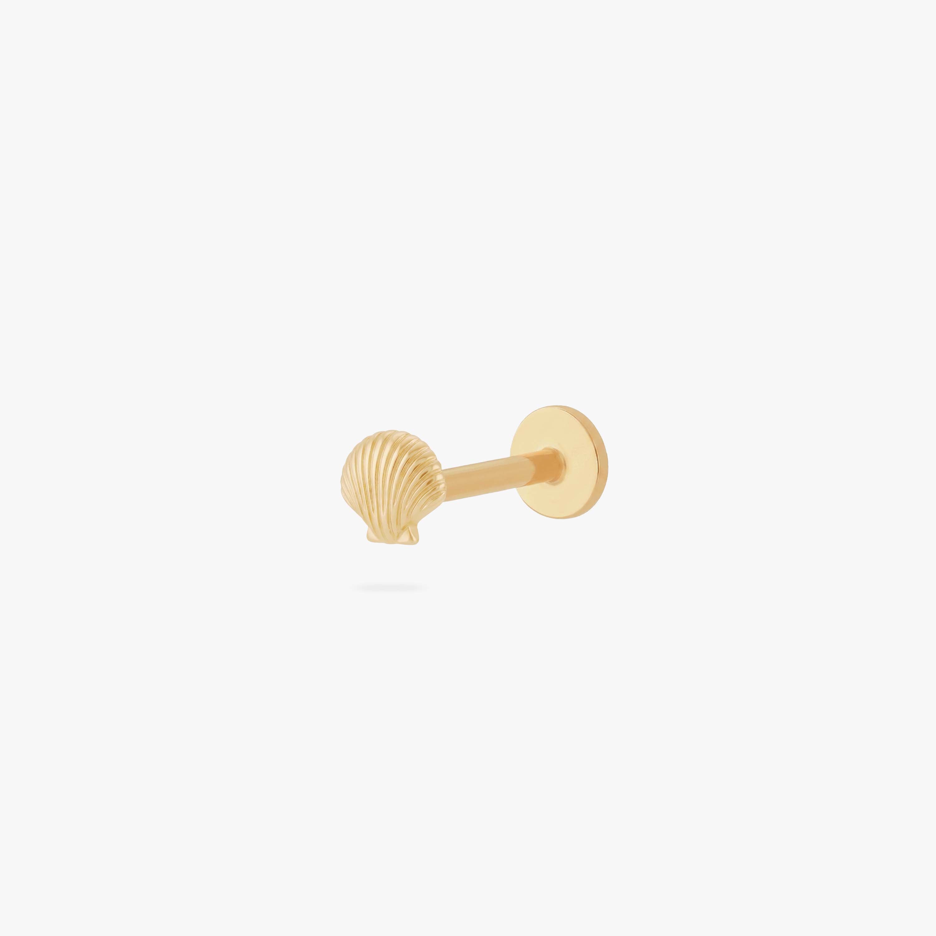 14K Seashell Flatback